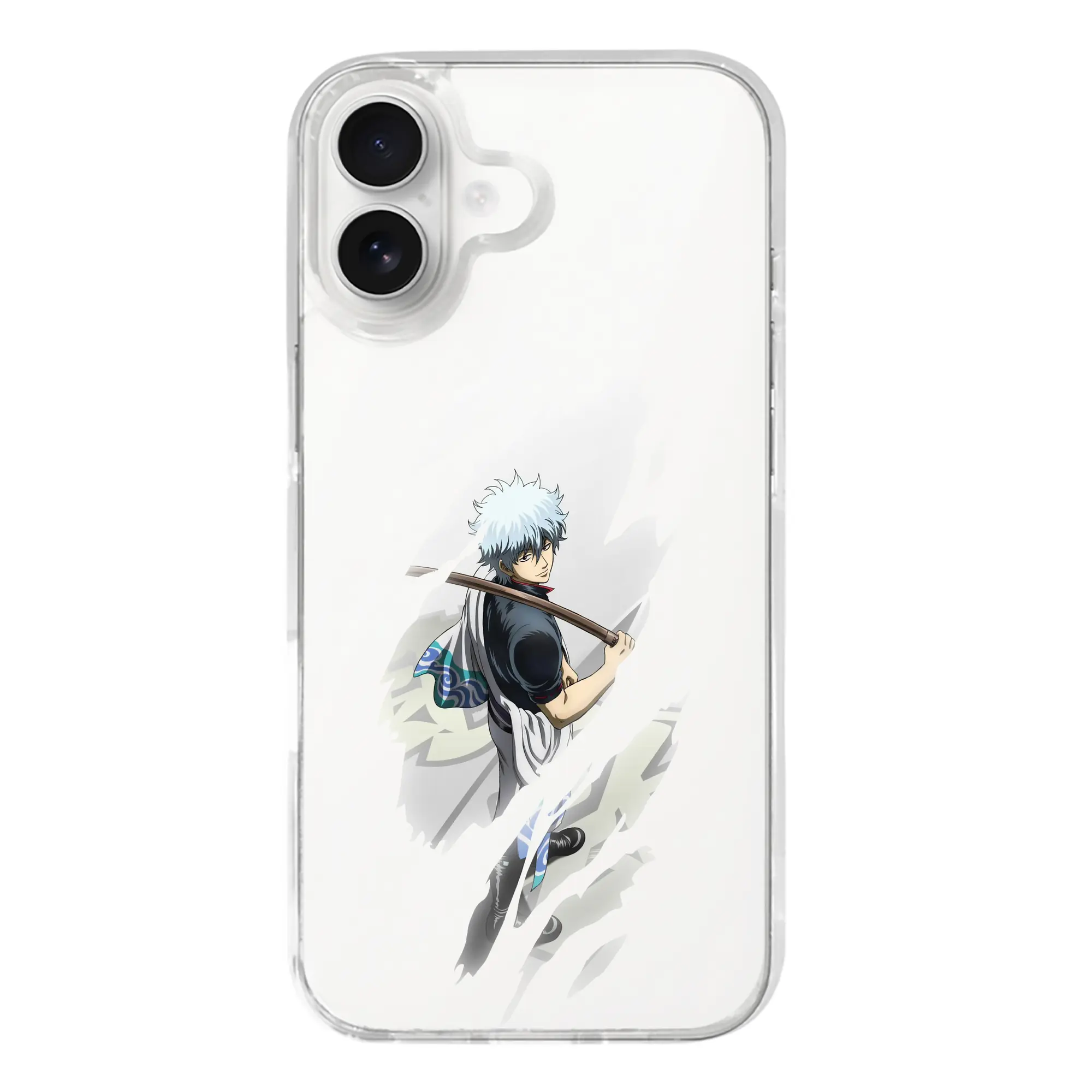 銀魂 グッズ 坂田 銀時 - iPhone 17シリーズ 透明スマホケース – 薄型・耐衝撃・精密フィット保護カバー